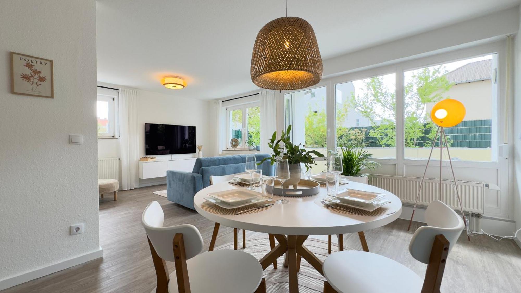 Fewo Am Park - 4P, Boxspringbett, Balkon, Smarttv, Gesundbrunnen, Familienfreundlich Halle  Exterior foto