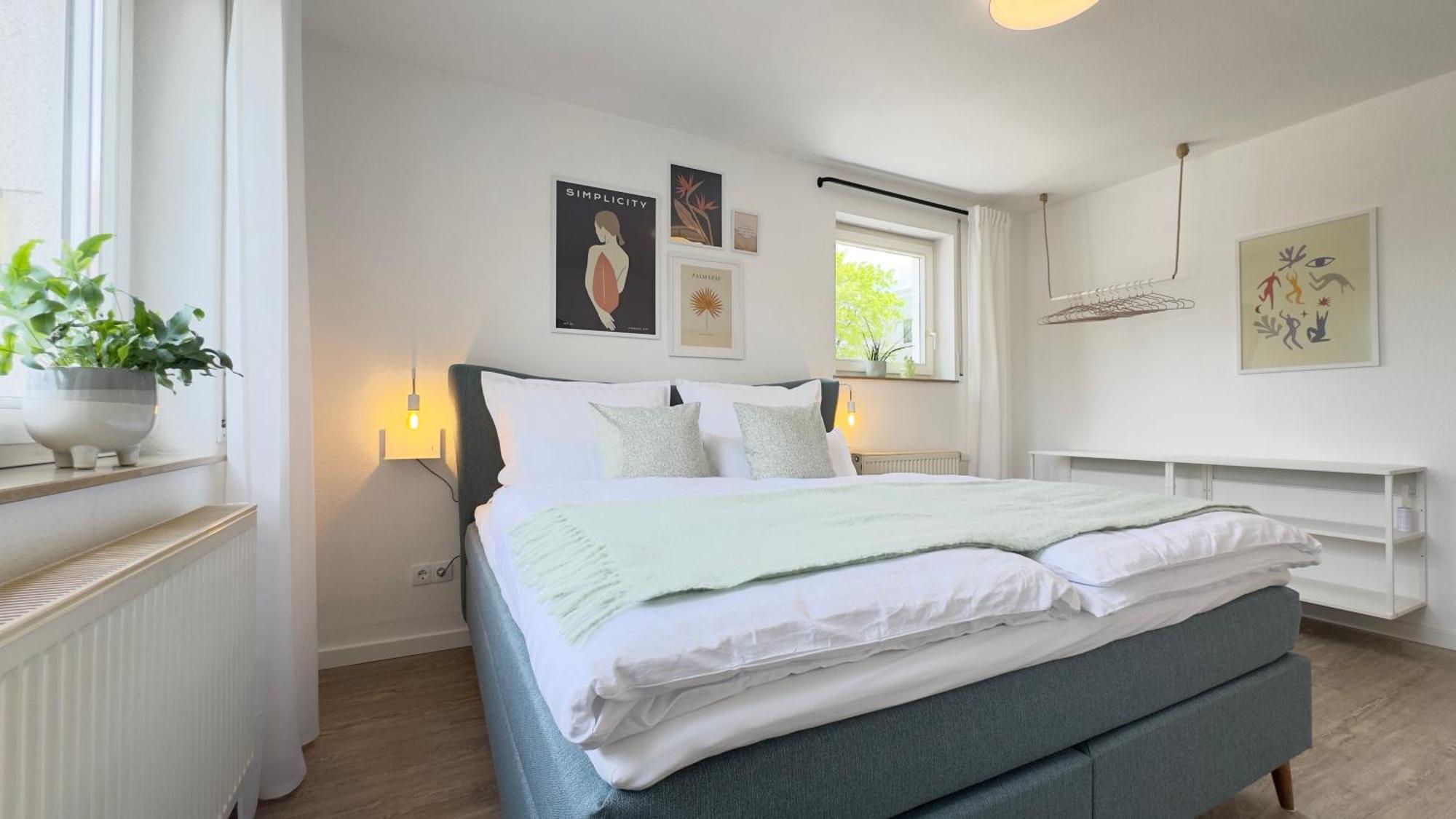 Fewo Am Park - 4P, Boxspringbett, Balkon, Smarttv, Gesundbrunnen, Familienfreundlich Halle  Exterior foto